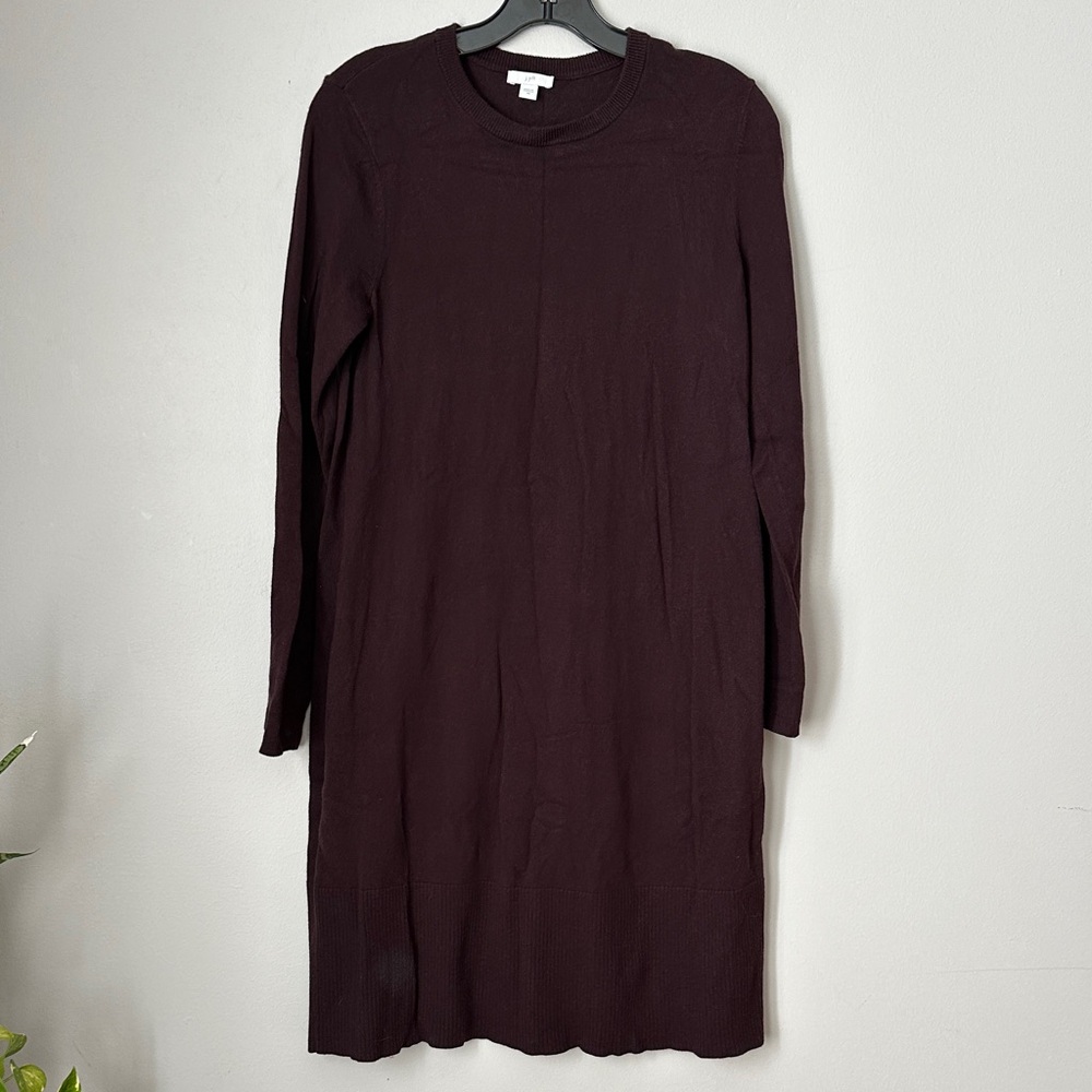J.Jill Brown Long Sleeve Sweater Dress size XS